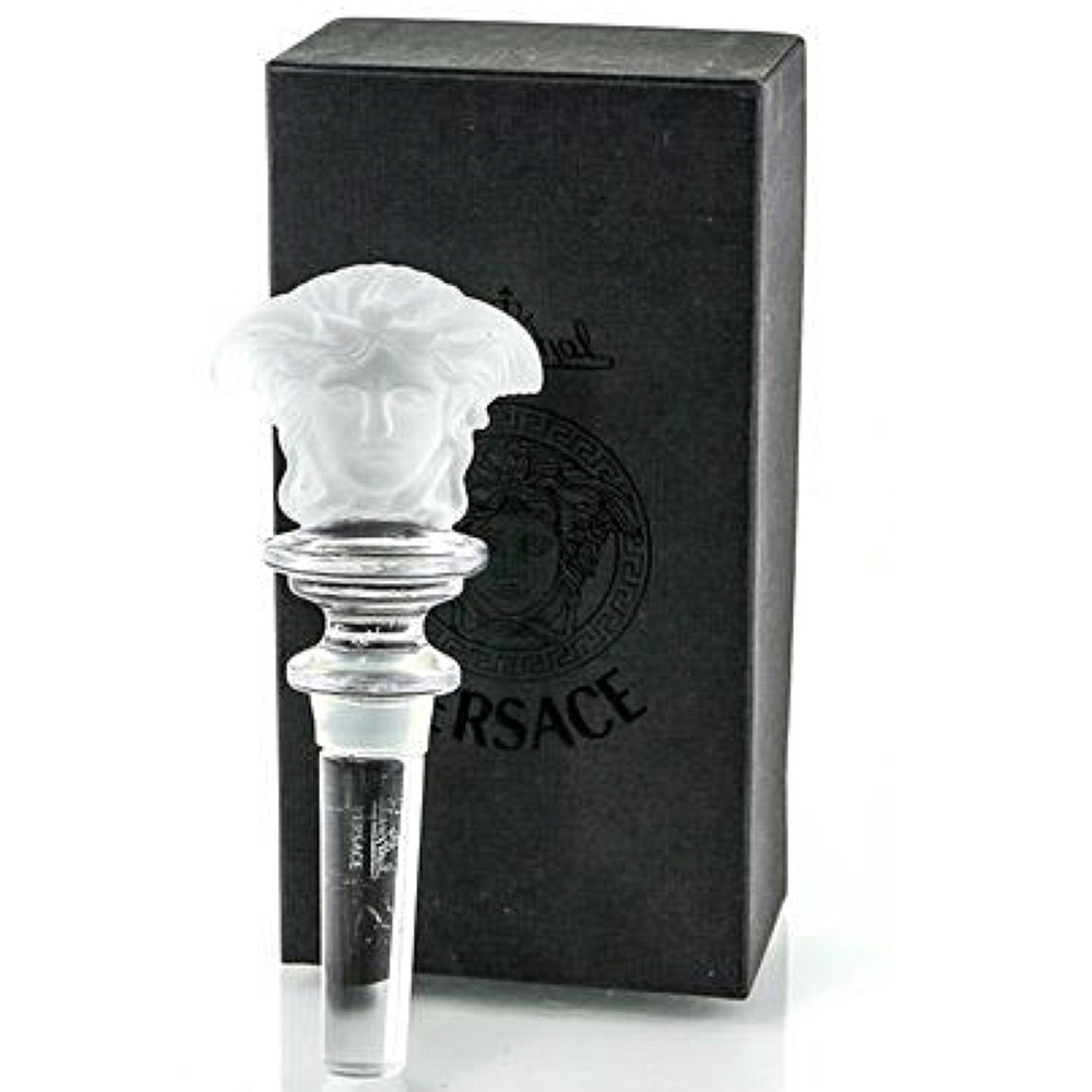 Authentic Versace Crystal Frosted Medusa Stopper
